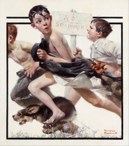 Norman_Rockwell_-_No_Swimming_-_Google_Art_Project